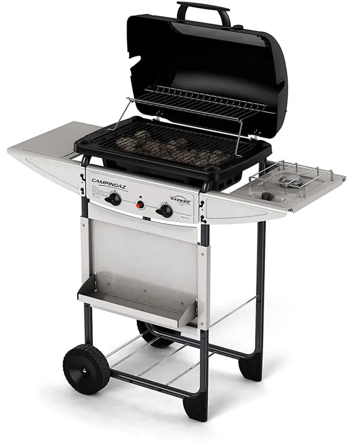 Barbecue a Gas GPL Pietra Lavica 2 Fuochi Campingaz Expert Deluxe - immagine 2