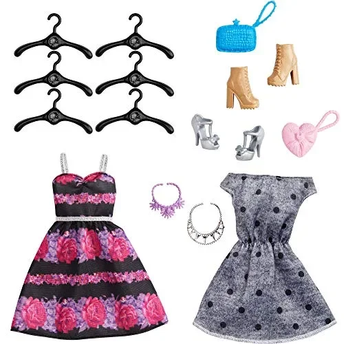 Barbie- Armadio Fashionistas Rosa con Accessori, Bambola Inclusa, Giocattolo… - immagine 3