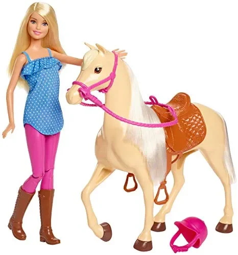 Barbie- Bambola con Cavallo e Accessori, Multicolore, 3+ Anni, FXH13 Online ora