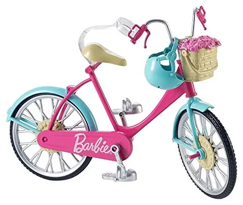 Barbie Bicicletta per Bambole con Casco e Accessori, Multicolore, Giocattolo…