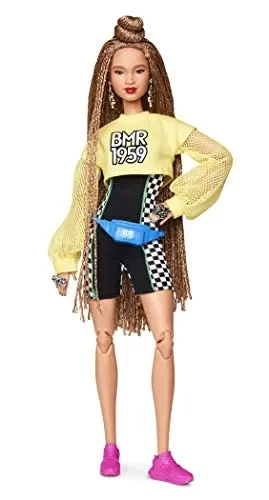 Barbie BMR1959 Bambola Snodata con Chignon e Look Sportivo, GHT91