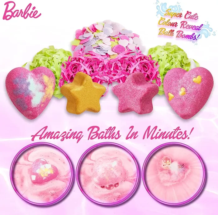 Barbie Calendario dell’Avvento, Calendario Avvento con Bombe da Bagno, 25 Accessori Barbie Originali Online - immagine 3
