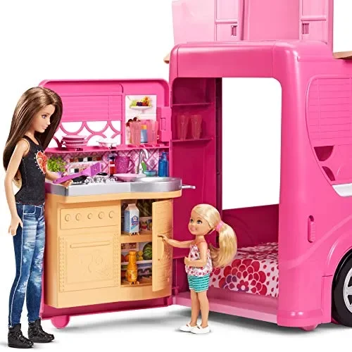 Barbie- Camper con Dettagli Realistici, CJT42 CAMPER SENZA BARBIE - immagine 3