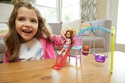 Barbie- Chelsea Playset con Altalena e Accessori, Giocattolo per Bambini 3+… Online ora - immagine 2