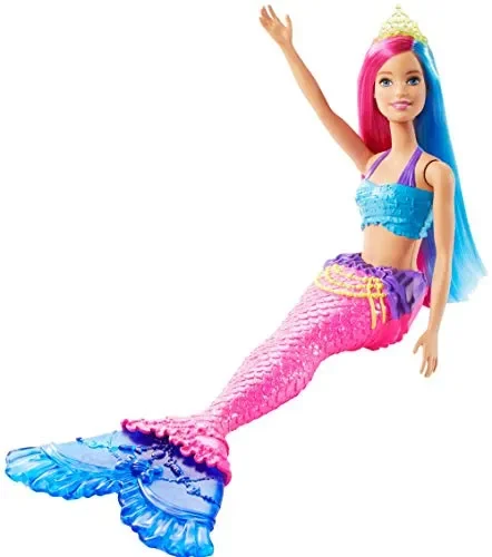 Barbie- Dreamtopia Bambola Sirena con Capelli Rosa e Blu Giocattolo per…