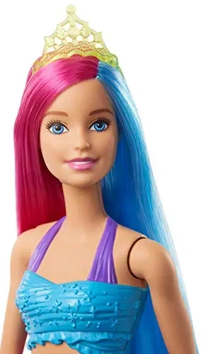 Barbie- Dreamtopia Bambola Sirena con Capelli Rosa e Blu Giocattolo per… - immagine 2