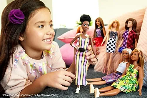 Barbie- Fashionistas Bambola con Vitiligine e Capelli Ricci Castani e… - immagine 2
