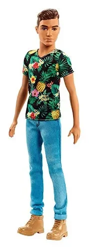 Barbie- Ken Fashionistas T-Shirt Look Tropicale, Uno Stile da Collezionare,…