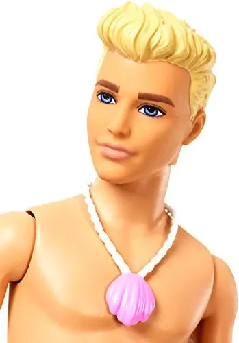 Barbie Ken Tritone dei Mari, Bambola Bionda con Coda, Giocattolo per Bambini… - immagine 2
