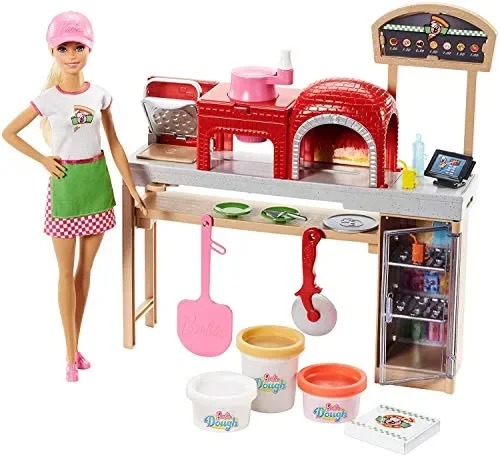 Barbie la Pizzeria con Bambola, Tavolo per Le Pizze, Forno e Pasta da…
