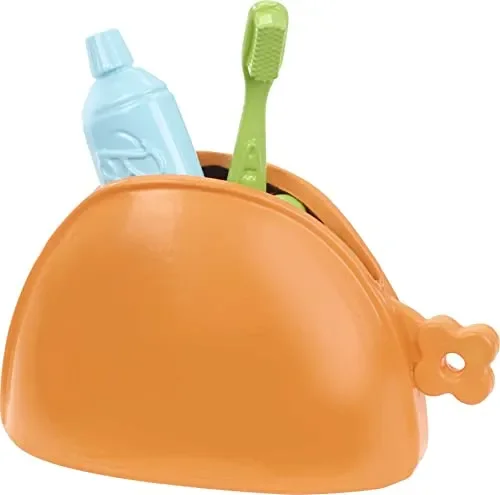 Barbie Set da Viaggio – Bambola con Valigia Apribile e Cucciolo – Abito di Jeans – Adesivi – 10+ Accessori – Regalo per Bambini 3+ Anni, FWV25 - immagine 3