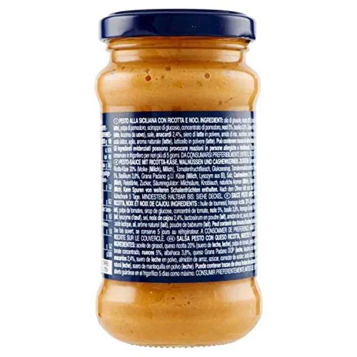 Barilla Sugo Pesto Ricotta e Noci alla Siciliana, senza Glutine, 190g - immagine 3