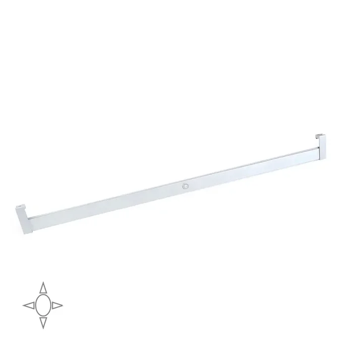 Barra Appendiabili per Armadio 100,8-115,8 cm 12V con LED Bianco Naturale e Sensore di Movimento Emuca