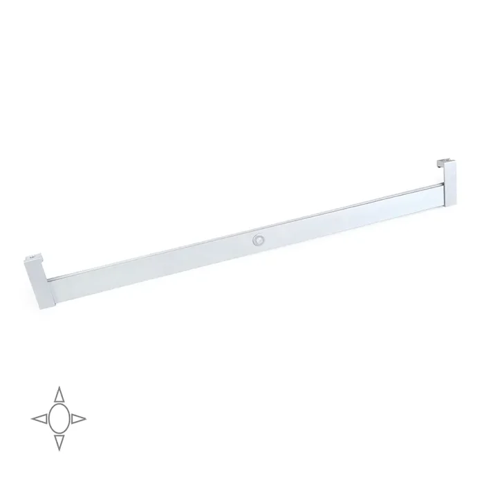 Barra Appendiabili per Armadio 55,8-70,8 cm 12V con LED Bianco Naturale e Sensore di Movimento Emuca