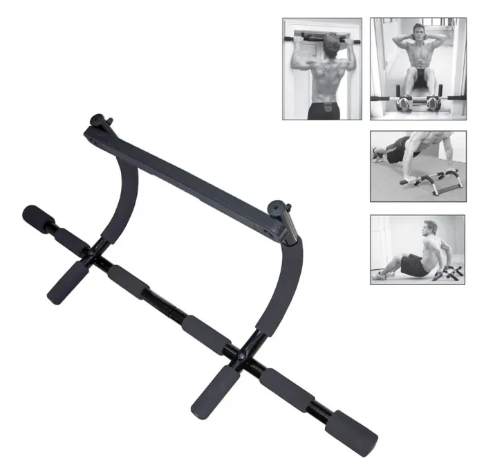 Barra Trazioni a Pressione su Porta 100x29x35 cm Max 100 Kg Nero - immagine 2