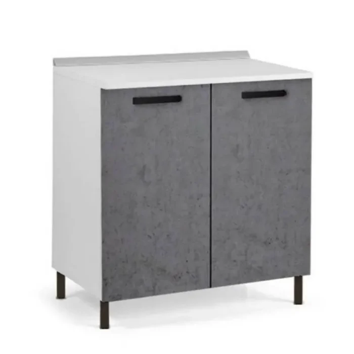 Base cucina 80x50x85H cm due ante cemento