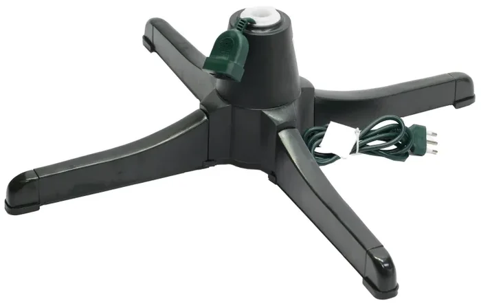 Base Girevole 360° per Albero di Natale con Attacco per Luci Verde
