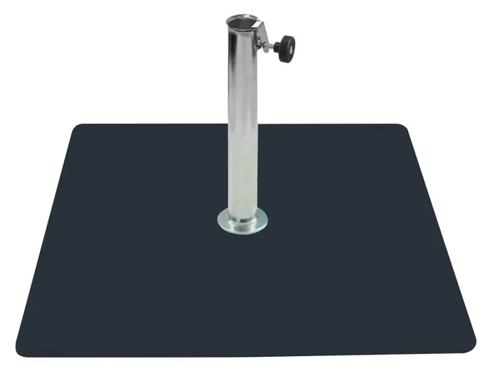 Base per Ombrellone da Giardino 20 Kg per Tubi Ø38mm in Metallo Grafite