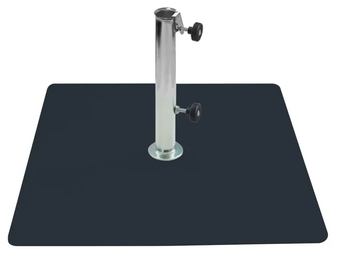 Base per Ombrellone da Giardino 20 Kg per Tubi Ø45mm in Metallo Grafite
