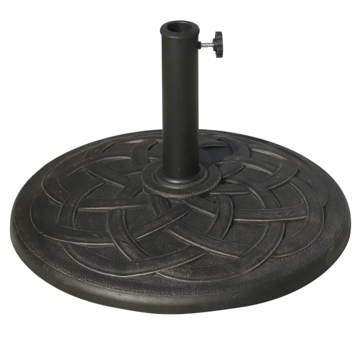 Base per Ombrellone da Giardino Ø54,5 cm 19 Kg in Resina con Finiture in Bronzo Sconti