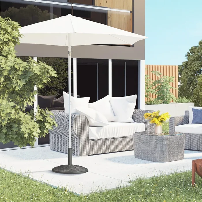 Base per Ombrellone da Giardino Ø54,5 cm 19 Kg in Resina con Finiture in Bronzo Sconti - immagine 2