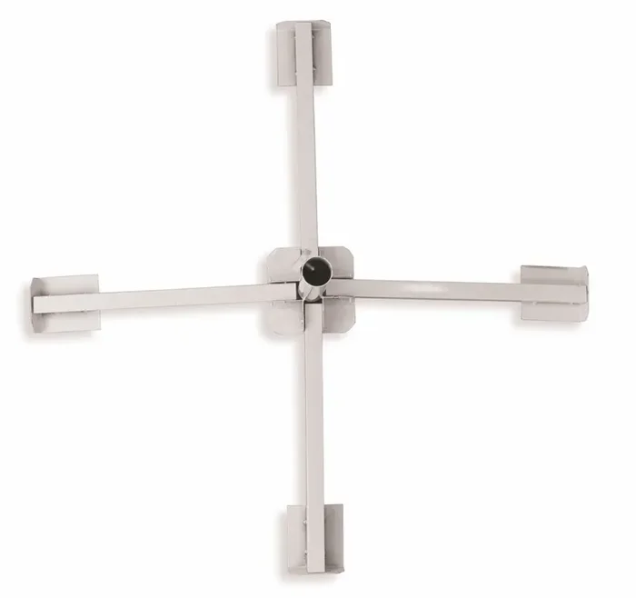 Base per Ombrellone da Giardino Pieghevole in Ferro Soriani Bianco