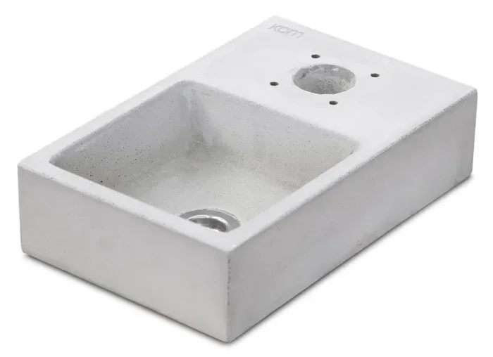 Base Vaschetta per Fontanda da Giardino 25x39xH10 cm in Calcestruzzo Plinto Grigio CLS Saldi - immagine 3