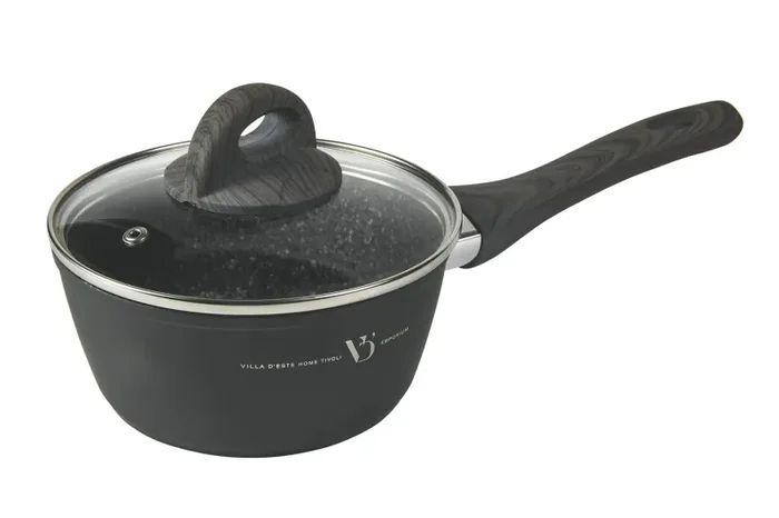 Batteria di Pentole 10 Pezzi in Alluminio Antiaderente Soriani Grigio - immagine 2