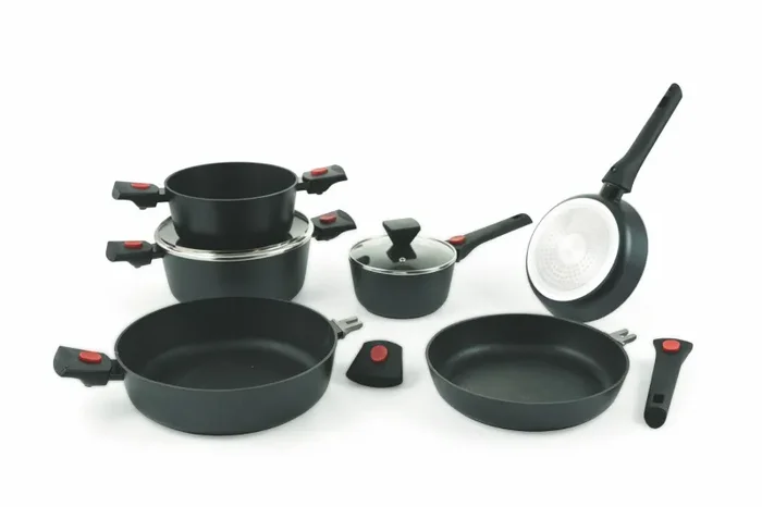 Batteria di Pentole 10 Pezzi in Alluminio Antiaderente Villa du0026#39;Este Home Tivoli Lolita