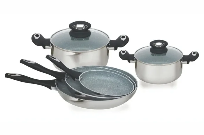 Batteria di Pentole 7 Pezzi in Alluminio Antiaderente Soriani Bonn Vendita online