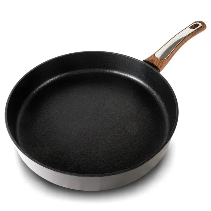 Batteria di Pentole Set 10 Pezzi Antiaderente Induzione Silex Elegance Wood Nero - immagine 3