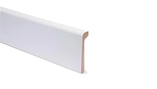 BATTISCOPA COPRIMARMO 24x92x2400 BIANCO VERNICIABILE – 5 BARRE – 12 ML