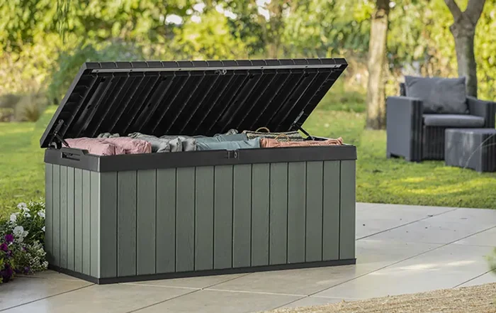 Baule da Esterno Keter Darwin 120 142,5×65,3×64,3 cm in Evothech+ Verde - immagine 2