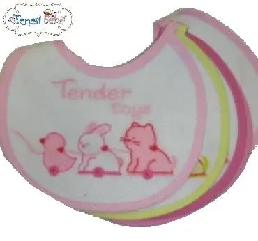 BAVETTA GOMMATA TENERI BEBE’ ART 803/4 COLORE A SCELTA MISURA UNICA