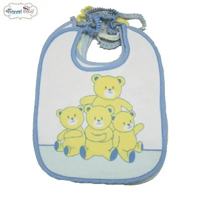 BAVETTA GOMMATA TENERI BEBE ART 848 COLORE A SCELTA MISURA UNICA Online - immagine 2