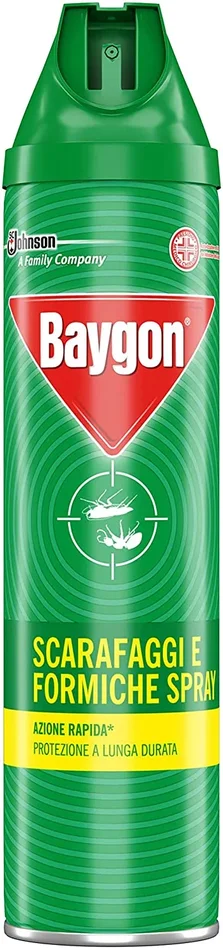 Baygon Scarafaggi e Formiche Spray Insetticida, Azione Rapida, Protezione a Lunga Durata, 1 Confezione da 400 ml Moda - immagine 3