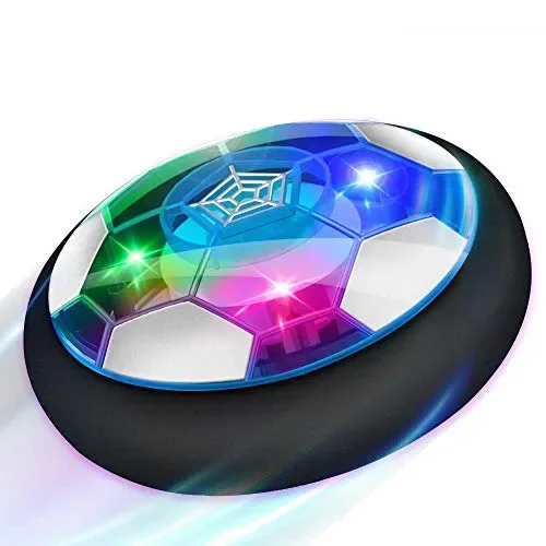 Baztoy Pallone Calcio Fluttuante, Giocattoli Bambini Palla Ricaricabile da Casa con Luci LED Hover Soccer Ball Interno Compleanno Natale Regali per Ragazzi Ragazze Giochi Bimbi 3 4 5 6 7 8 9 10 Anni