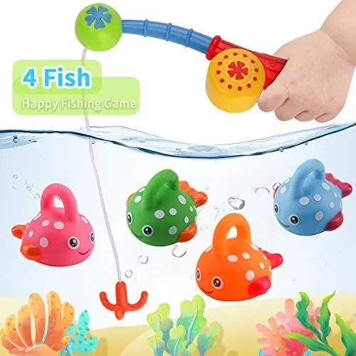 BBLIKE Giochi Bagnetto, Giocattoli da Pesca Senza Muffa con Bagno… - immagine 2