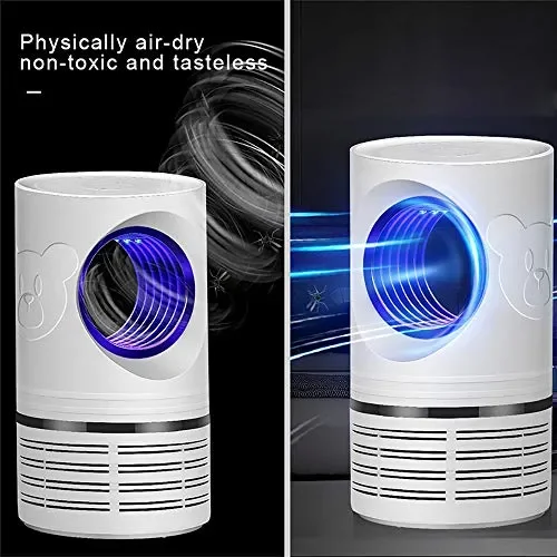 Bcamelys Lampada Antizanzare, Zanzariera Elettrica 5w Anti Zanzare USB Bianca - immagine 2