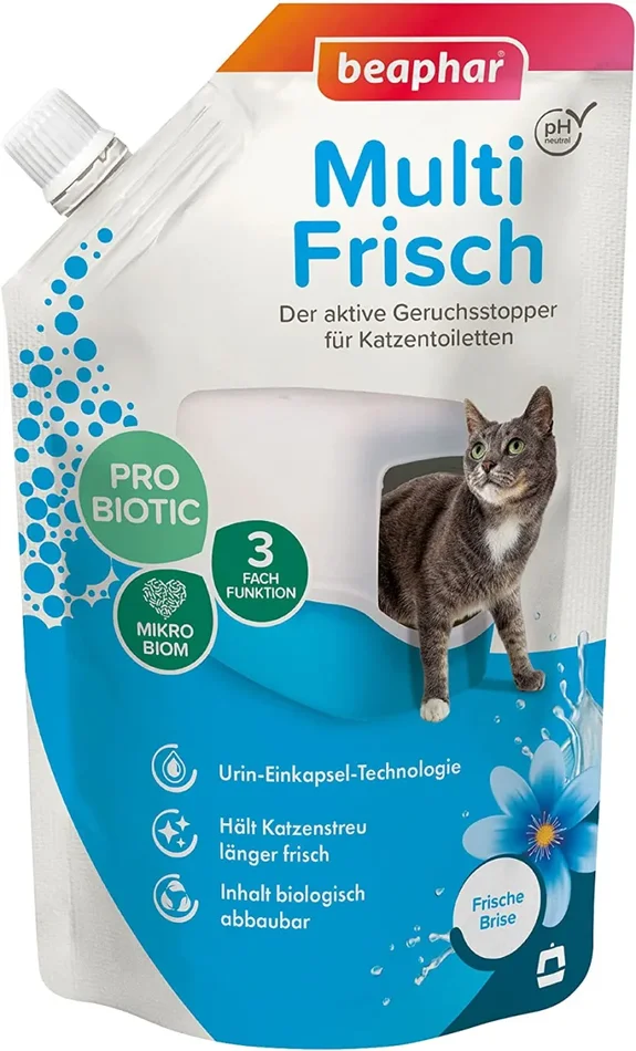 Beaphar, neutralizzatore di odori di Gatti “Multi Fresh, per Una ventata d’Aria Fresca”, prolunga la Durata della lettiera per Gatti, Profumo di Aria Fresca, 400 g - immagine 3