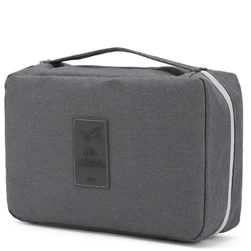 Beauty Case da Viaggio, Boic Borsa per Toilette Uomo e Donna, Trousse Nero