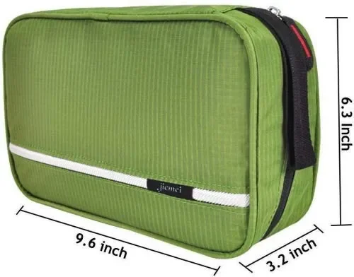 Beauty Case da Viaggio, Borsa per Toilette – Uomini e Donne, Con Gancio Verde - immagine 3