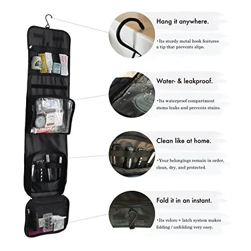 Beauty case da viaggio di Nomalite. | appendibile con gancio, Light Moda - immagine 2