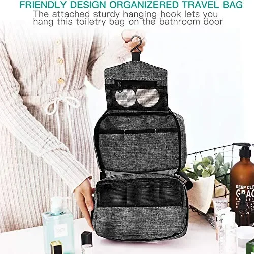 Beauty Case da Viaggio Impermeabile, Appeso Trousse Toilette Impermeabile… - immagine 2