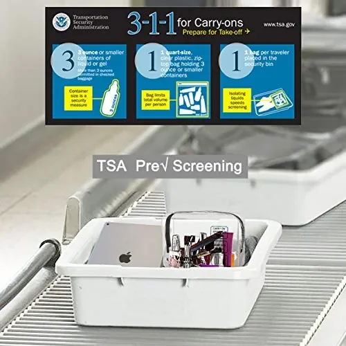 Beauty Case da viaggio YAMIU 2-Pcs cosmetici trousse Impermeabile linea Nero Vendita online - immagine 2