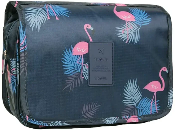 Beauty Case da Viaggio, YumSur Appeso Toiletry Organizer Travel trousse per donne e uomini – perfetto per viaggio/all’aperto Fenicottero Della Marina - immagine 2