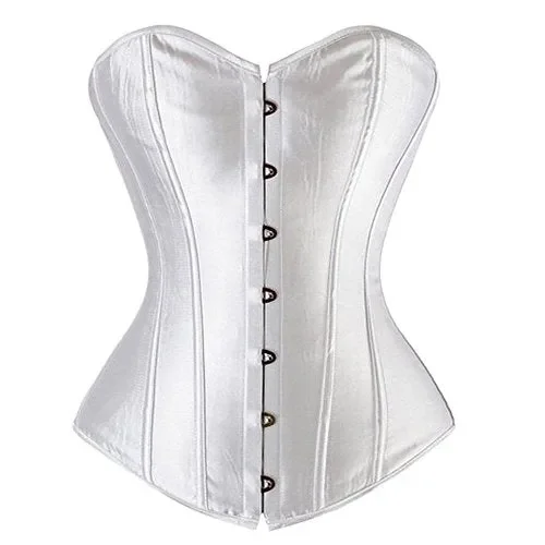 Beauty-You Donna Sexy Overbust allacciatura corpetti con XXXXXL, Bianca