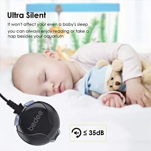 bedee Pompa d’Aria per Acquario, Mini Ossigeno Acquario Ultra… - immagine 2