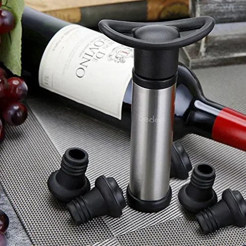 Bedee Salvavino pompa + 5 Tappi incluso, Pompa di Aspirazione in… Vendita calda online - immagine 3