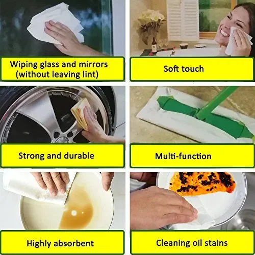 Benail Lavabili in bambù Asciugamani, Riutilizzabile e Lavabile Lavatrice… - immagine 3